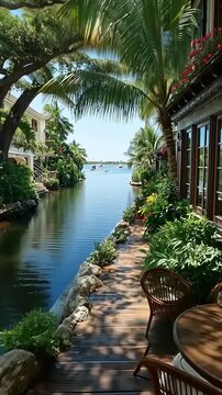 Picturesque Canal View - A Serene Escape to Paradise.