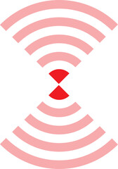 red arrow on white background