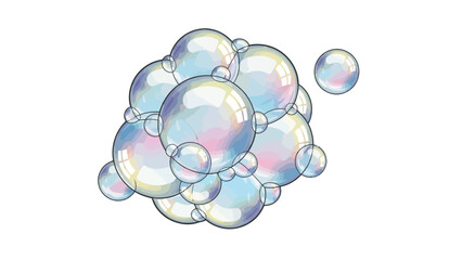 Soap Bubbles Floating Free.