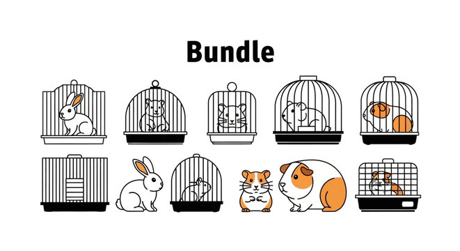 Caged Animals and Pets.