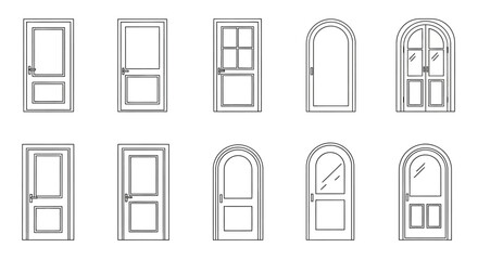 Various Window Designs Illustrated.