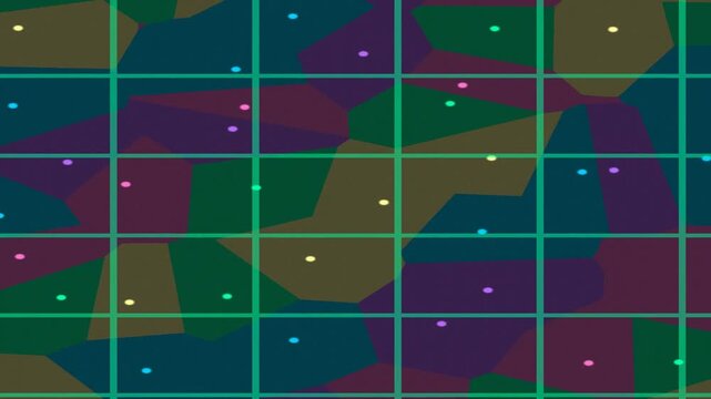 Abstract geometric voronoi cell grid background
