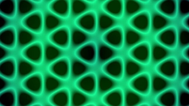 Green glowing abstract mesh morphing pattern Seamless VJ Loop background for futuristic events or digital display