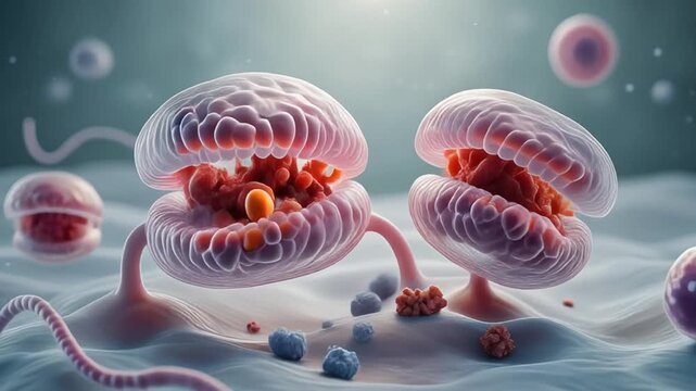 Double-Membrane Vesicles Engulfing Cellular Components in Autophagosome Formation