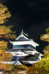 Matsumoto Castle - Night light up