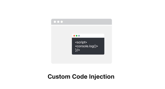 Custom Code Injection Browser Window Display.