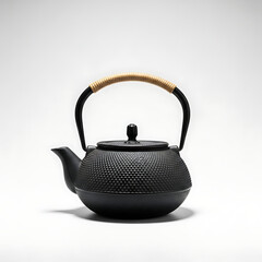 Traditional Cast Iron Teapot with Handle - Black Kettle for Tea