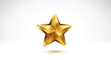 Obraz premium Golden Star - A Symbol of Achievement and Excellence.