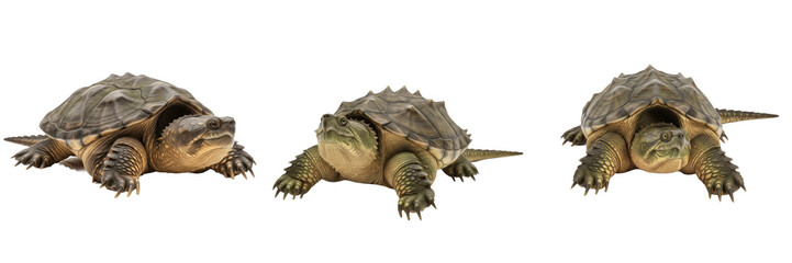 Common Snapping Turtle Chelydra Serpentina