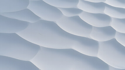 Fototapeta premium Abstract Geometric Snow Sculptures with Curved Wind-Swept Ridges in Minimalist Arctic Tundra