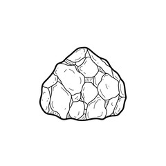 Obraz premium Close-Up of a Rocky Mineral with Unique Texture and Geology