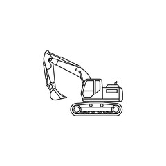 Construction Excavator Machinery in Construction Site for Building Projects