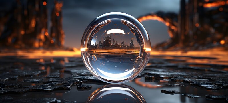 realistic photo of a glossy hidra ,generative AI