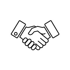 Professional Handshake Illustration Symbolizing Agreement and Partnership