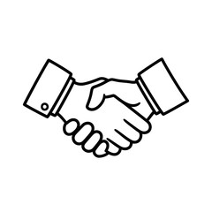 Professional Handshake Illustration Symbolizing Partnership and Agreement
