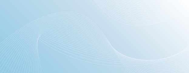 Light blue background with a smooth gradient. The background features subtle wave patterns, creating a soft, airy blue texture. Gradient wave background vector. Blue background.