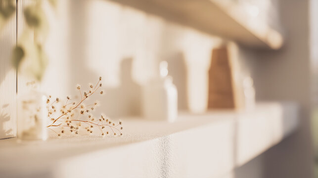 scandinavian. Minimalist Scandinavian interior with clean lines and neutral tones and natural ambient light. lifestyle magazines.