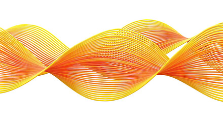 Abstract Yellow and Orange Wavy Lines