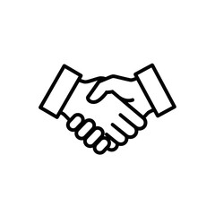Obraz premium Symbolic Handshake Illustration for Business Partnership and Collaboration