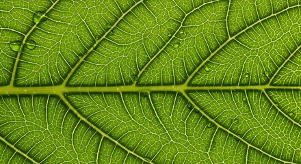 Obraz premium Macro Texture of Leaf Veins