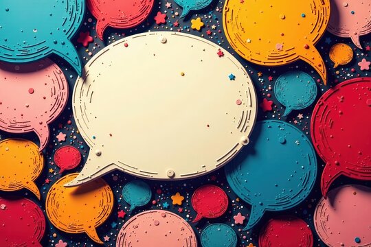 Abstract monochrome speech bubble wallpaper pattern , graphic design, abstract, style