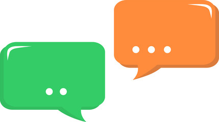 brown and green bubble chat, discussion, talk