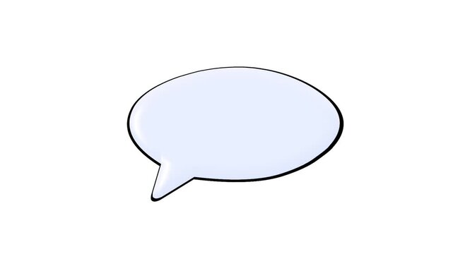 2D Animated Speech Bubble for Chat Message Design