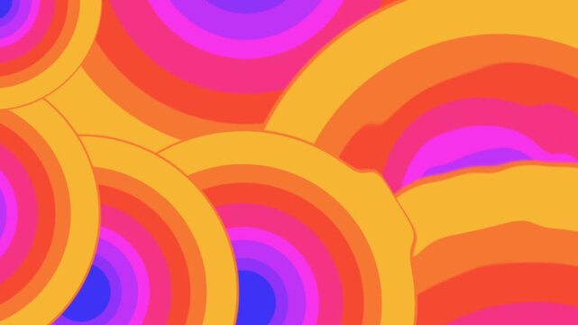 Motion background simple circle color wave, best for wallpaper background product promotion 