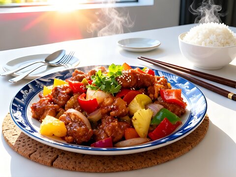 Chinese Cuisine Series : Delicious Sweet and Sour Pork 007