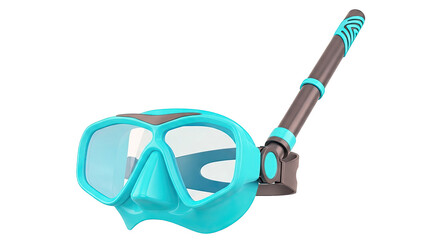 Aqua Blue Snorkel Mask and Tube