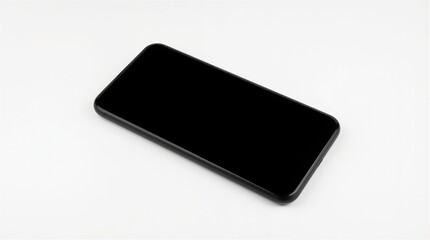 Smartphone with blank screen and no interface elements