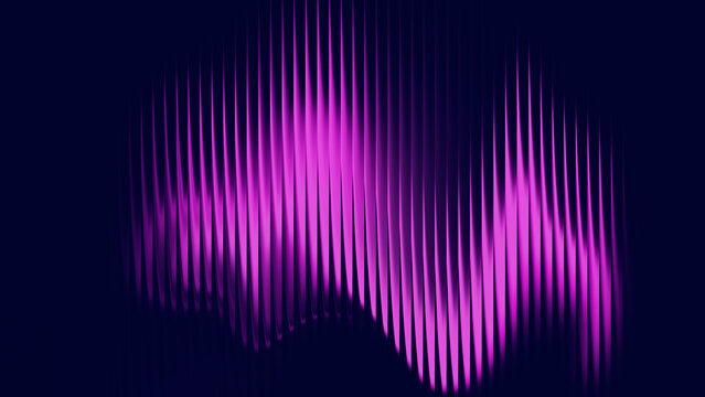 Purple sound wave pattern on dark background