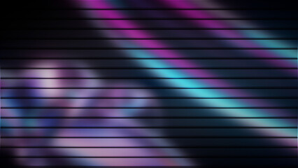 Colorful abstract light leaks through blinds