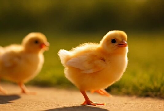 chicks in the farm
