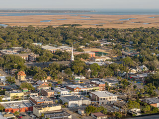 Fototapeta premium Historic Brunswick, Georgia in the Golden Isles
