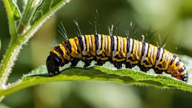 Close-up of numerous, translucent larvae feeding on decaying, brown fruit, with dark particles