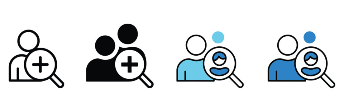 Outreach icon set multiple style collection, vector icons representing communication