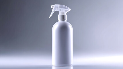 Fototapeta premium A spray bottle, a versatile tool, is captured with soft light and shadow