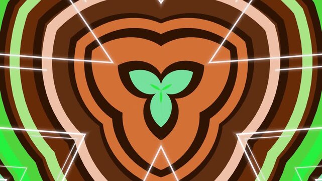 Animated Heart Shaped Growth Stages.