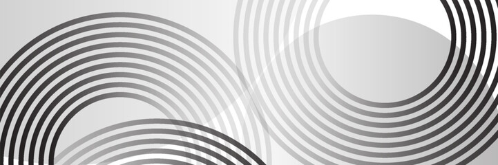 Abstract gold circle lines on dark background. modern