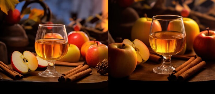 The perfect sip of spiced autumn warmth, surrounded by fresh harvest bounty.