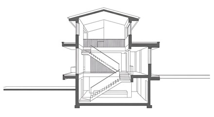 A detailed diagram of a complex mechanical system with gears and levers.