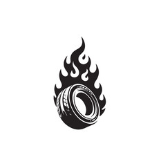 flaming tire logo