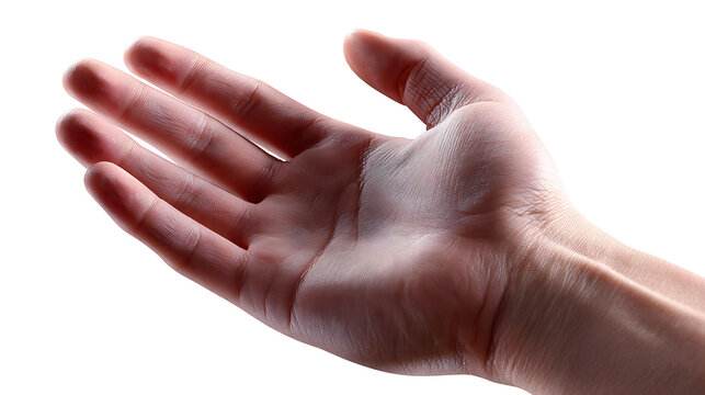 A close-up shot of a hand with the palm facing up