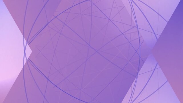 Purple Geometric Shapes with Lines Background.