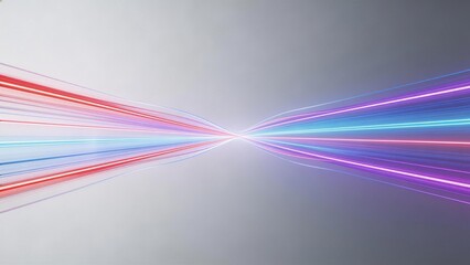 Colorful Light Trails Converging