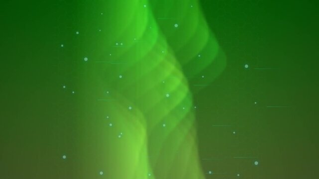 Underwater Green Jellyfish Swimming Slowly.