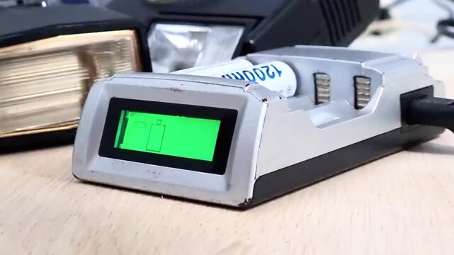 Macro of battery charger display status