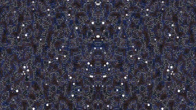 Dark Blue Background with White Dots Pattern.