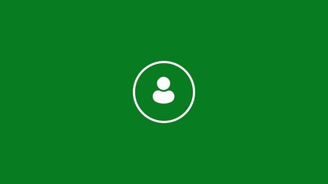 User Profile on Green Background for App or Website user profile person user symbol app website profile user interface